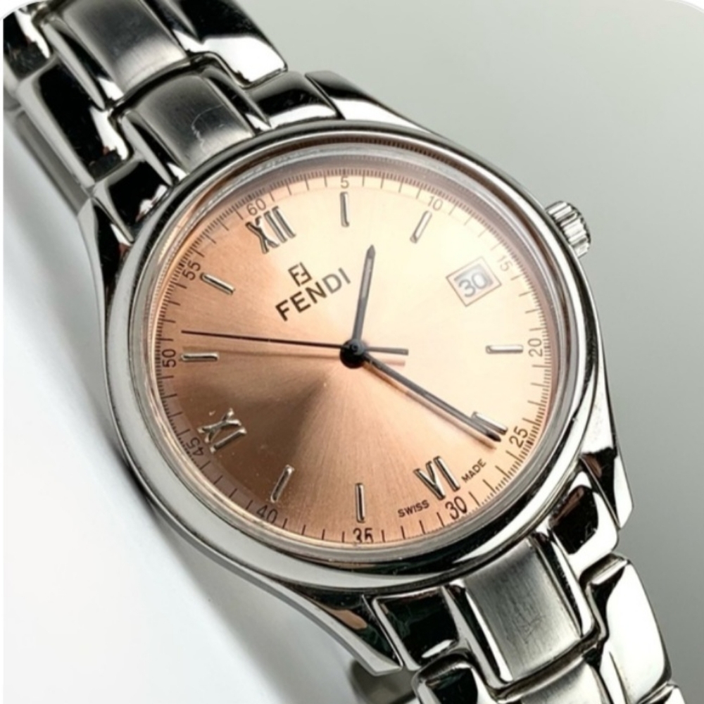 FENDI 210L OROLOGY QUARTZ STAINLESS STEEL SILVER WATCH